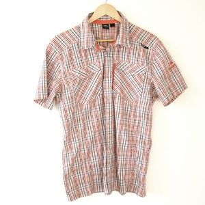 Size M - EIDER Men's Plaid Lightweight Cotton Short Sleeve Shirt